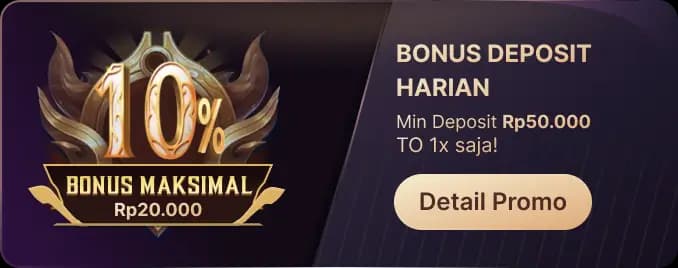 BONUS DEPOSIT HARIAN β TO 1X!